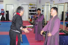 Master Michael Tan receiving Kumdo Black Belt